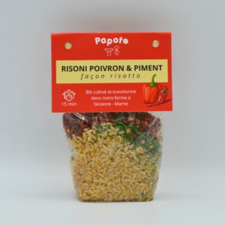 Risoni au Poivron & Piment d’Espelette - façon risotto